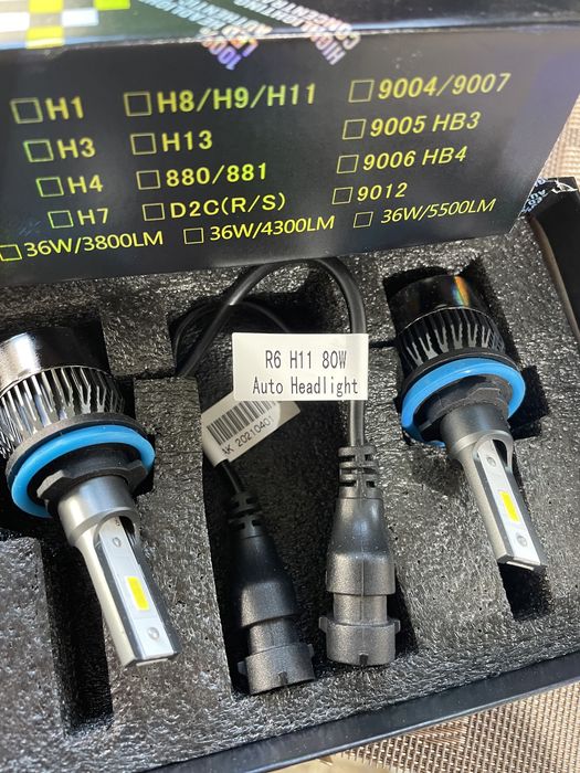 Becuri led H1 H4 H7 H11 H8-99 lei D1S D2S D3S D2R -250lei