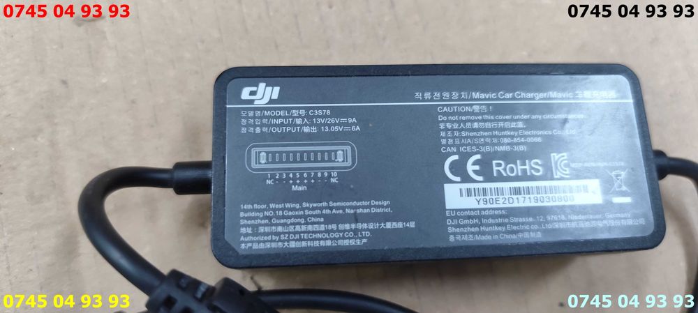 alimentator incarcator C3S78 auto drona Mavic