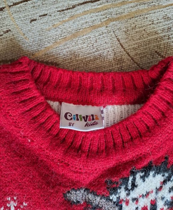 Коледен пуловер с еленче