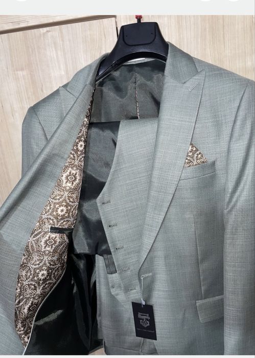 Costum bărbătesc premium – Unicat, Man style nou, marime M/L cu etichetă