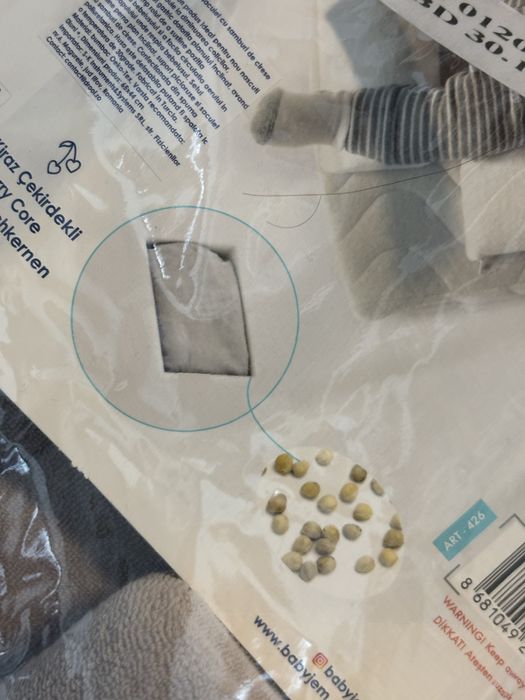 Salteluta plan inclinat si saculet cu samburi de cirese BabyJem Velvet