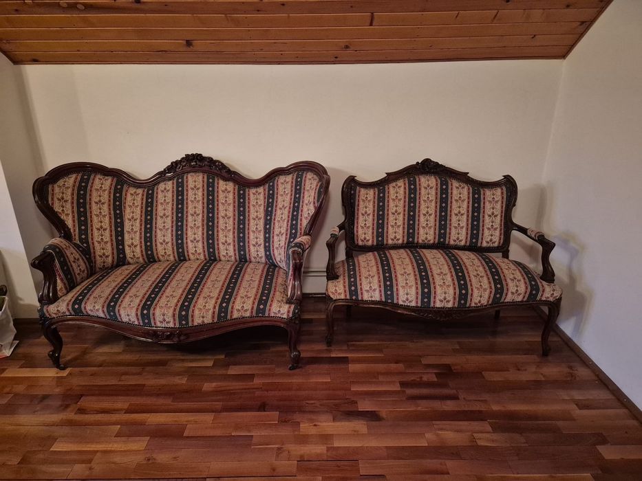 Vand 2 canapele + 2 fotolii