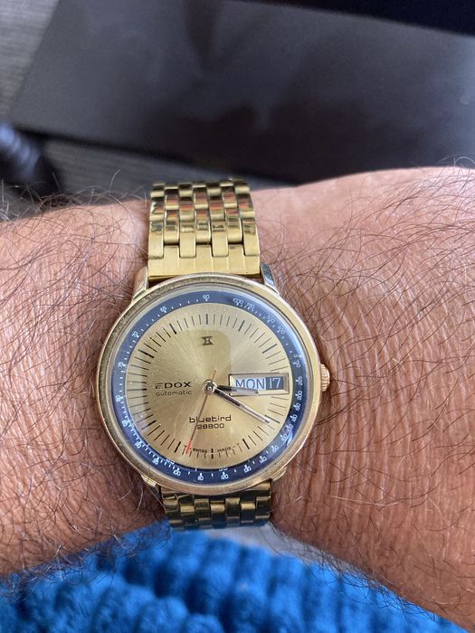 Мъжки оригинален швейцарски автоматичен часовник EDOX
