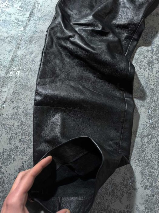 Pantaloni piele  rockstar double zipped