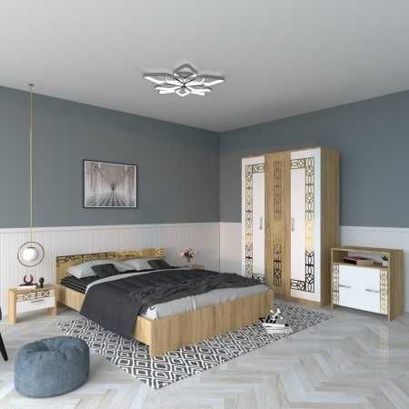 Elitdecor.ro- Dormitor Star Daria gold de la 1599lei+transport gratuit cu verificare colet