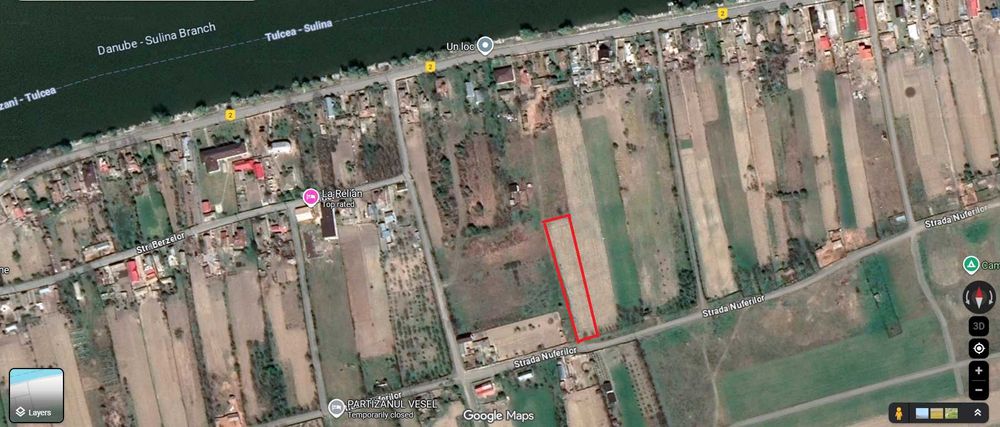 Teren in Delta Dunarii Partizani - Maliuc 2508 mp intravilan