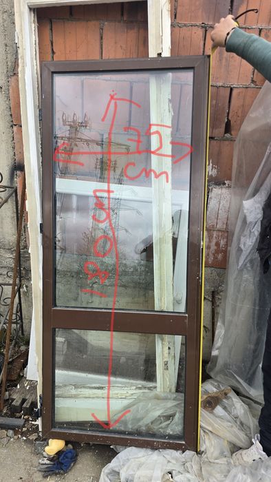 Usi  usa  aluminiu geam termopan