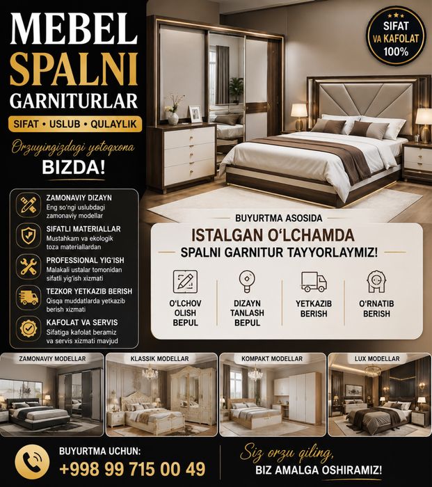 Arzon Andijon mebel 625$