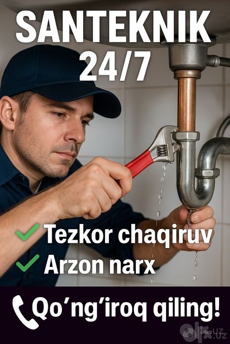 Сантехник Santexnik по Ташкенту все районы