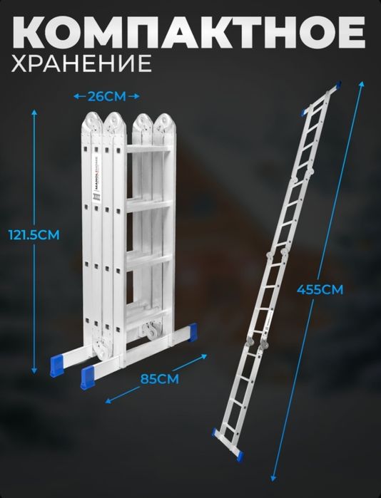 Прокат аренда лестниц разных размеров