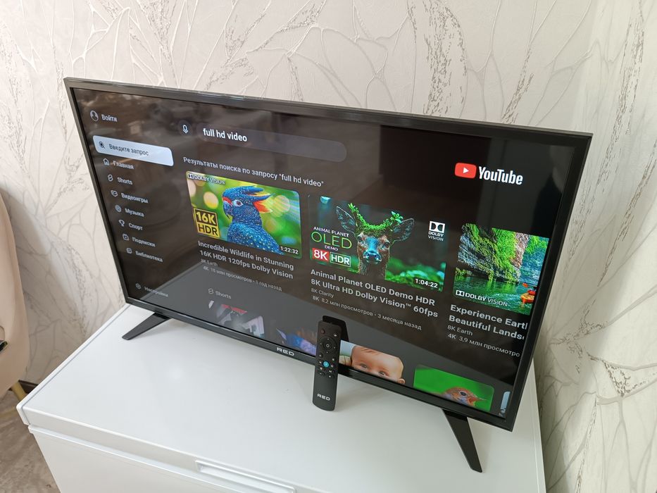 Телевизор Red Yandex Смарт ТВ + Документы.