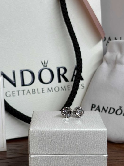 Пандора обеци кристал