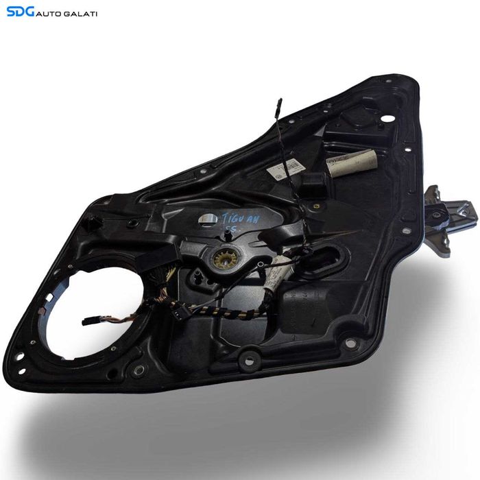 Macara Electrica pentru Geam Sticla Usa Portiera Stanga Spate Volkswagen Tiguan 5N 2007 - 2015 Cod 5N0839729R 5N0839461A [L9819]