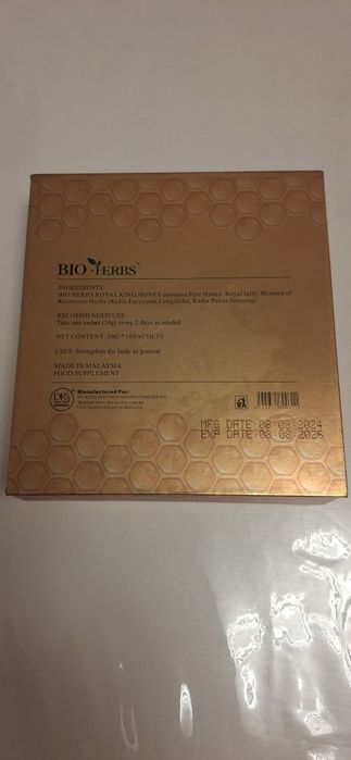 Royal King Honey. Bio - Herbs