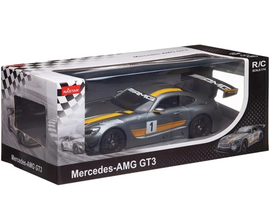 Машина р/у 1:14 Mercedes AMG GT3, цвет серый