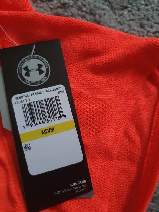 Tricou under armour original alergare maraton mar M dama decupat