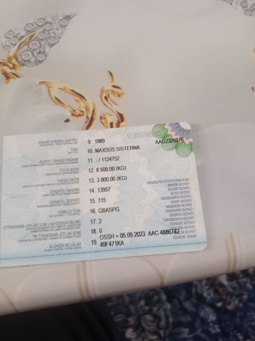 Assenizator sotiladi