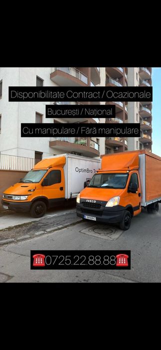 Transport / mutări marfă 3.5 tone LIFT