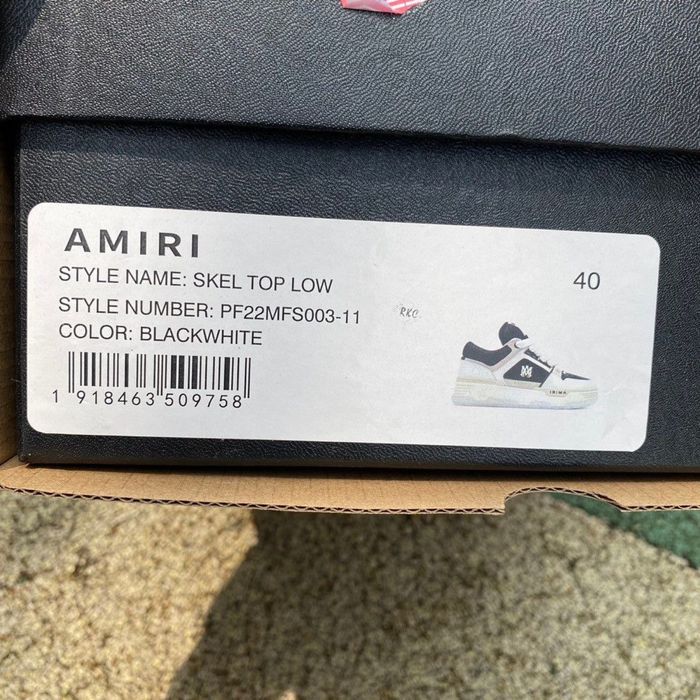 amiri ma-1 alb cu negru