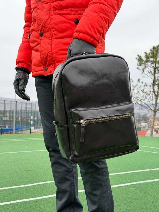 Rucsac din piele naturală. Rucsac pentru laptop. Genuine Leather Backpack. Laptop Backpack