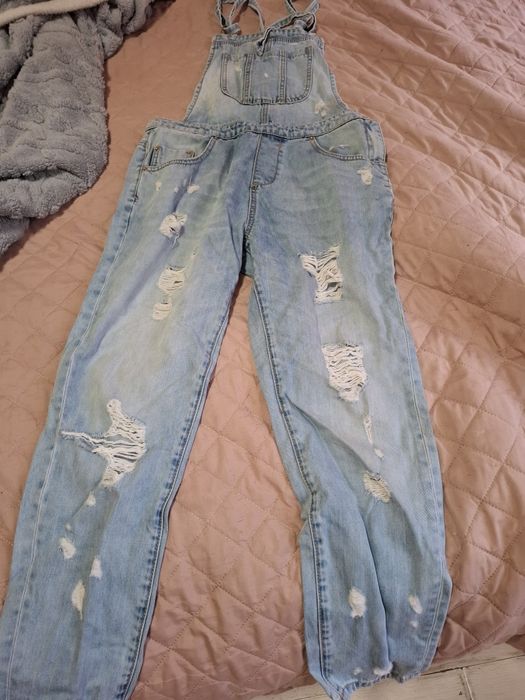 Дамски дънков гащеризон