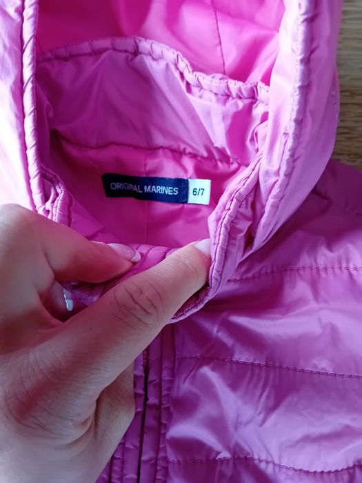 Детско зимно розово яке Original Marines размер 6/7, 116