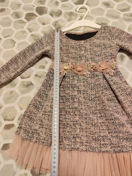 Детска рокля с дълъг ръкав 2г