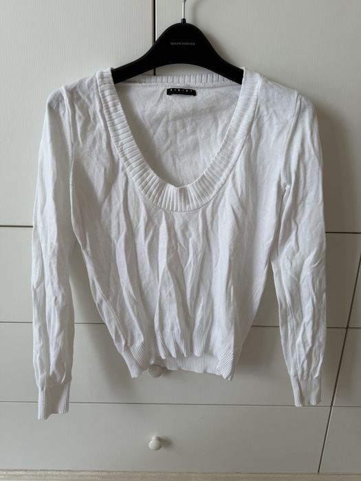 ZARA ажурен плетен топ – размер M, памулни блузи Sisley