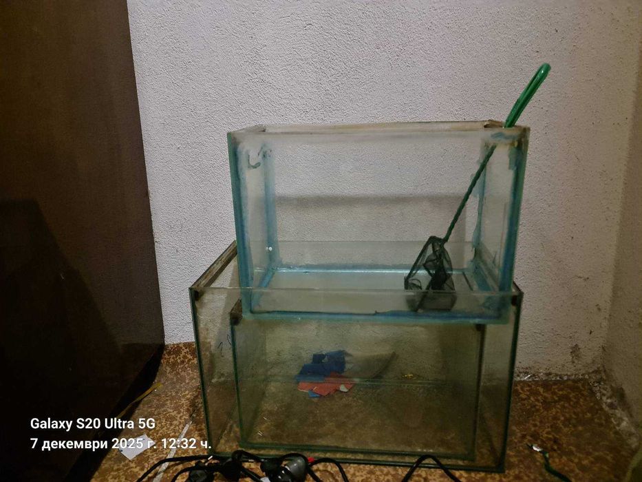 3 аквариума + всичко необходимо