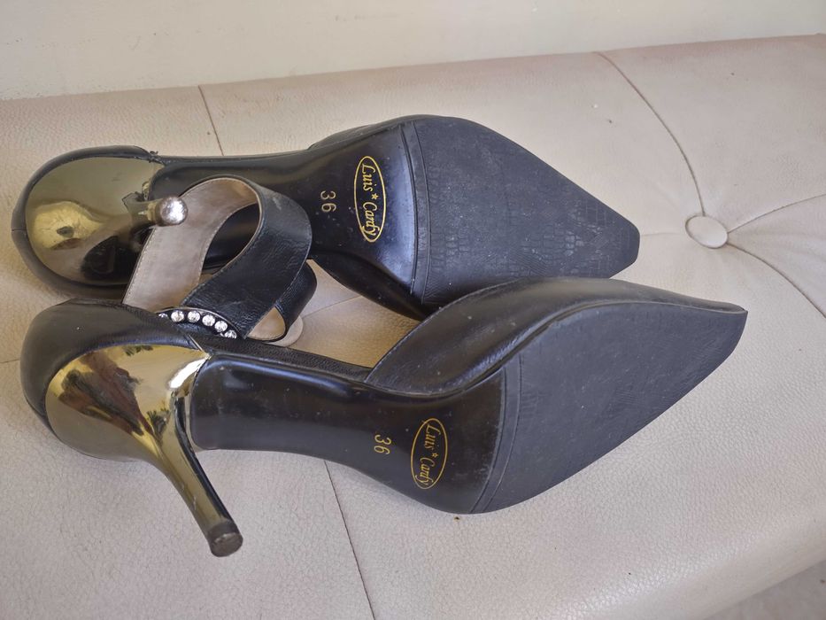 Обувки с ток Luis Cardy естествена кожа