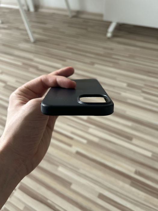 Оригинален Apple MagSafe кожен кейс за iPhone 14, черен