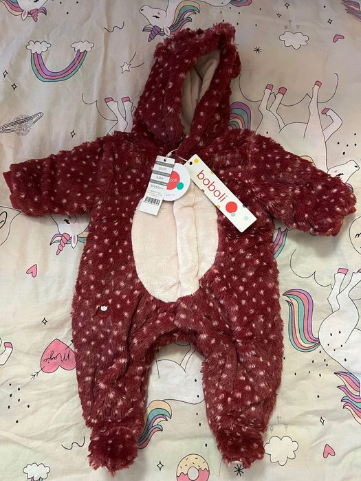 Бебешки плюшен гащеризон