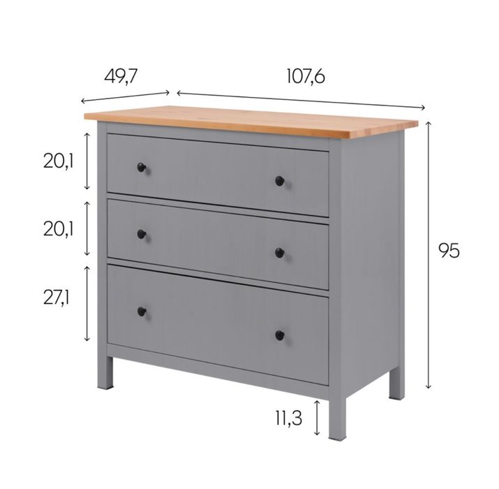 IKEA комод Хемнэс новый