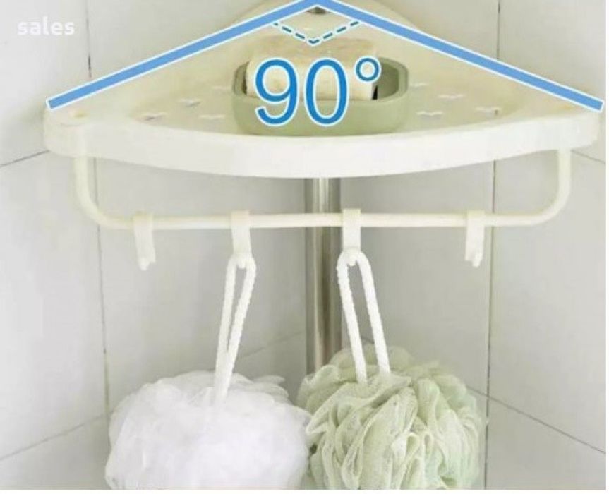 Етажерка за баня - ъглова