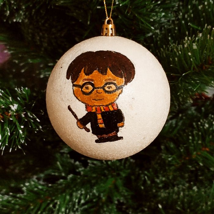 Ёлочные шары Гарри Потерманам. Ручная работа