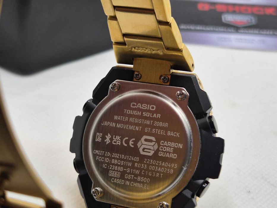 Ceas Sport Barbati Casio g shock GST B500D-1AER full metal gold  , Nou.Garantie 2ani