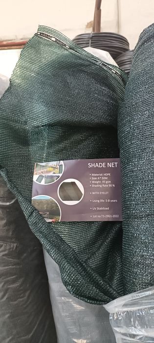 Plasa umbrire/garduri/schela cu tiv intarit si ochiuri de prindere!