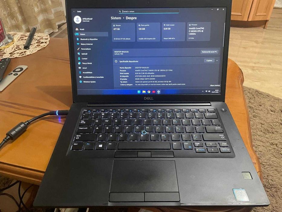 Vand laptop Dell I7 ,16 Gb DDR4,500Gb DDS
