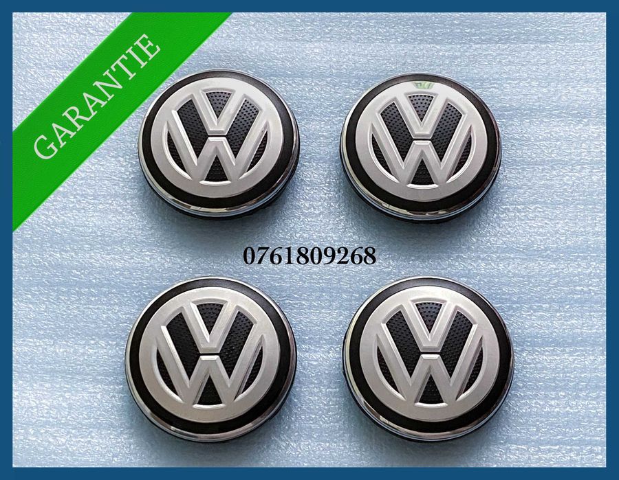 Set 4 capace 56mm 6CD601171 jante aliaj VW Golf Jetta Passat Tiguan