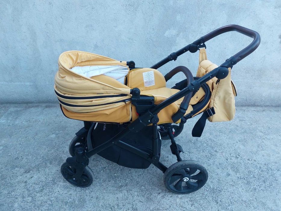 Бебешка количка 2 в 1 TUTIS VIVA LIFE, ЖЪЛТА
