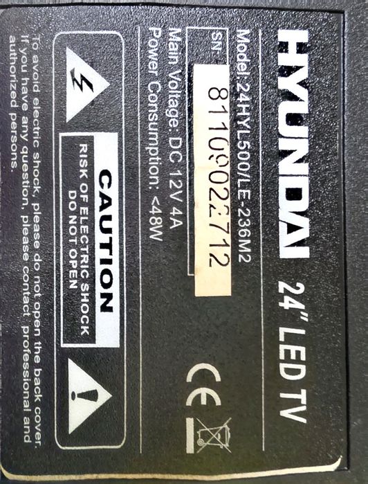 Vând TV Hyundai,  model: 24HYL500/LE - FullHD  -:61cm