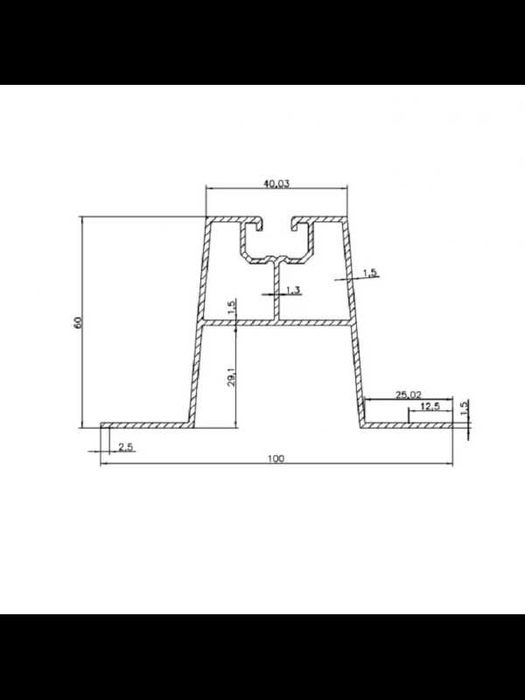 Алуминиев профил за соларни панели – L2