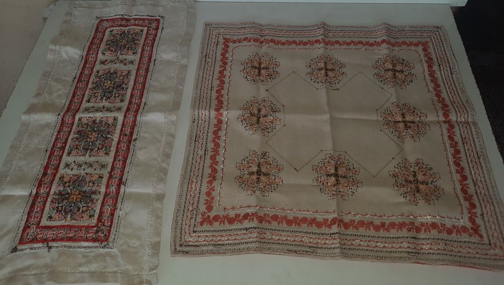 Нови ръчно плетени ленени карета