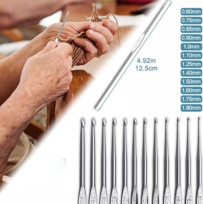 Комплект за плетене 58 части алуминиеви куки за начинаещи и напреднали