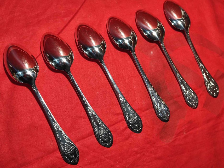 Сребърни супени лъжици на СССР 875 проба. Сребро 416гр.