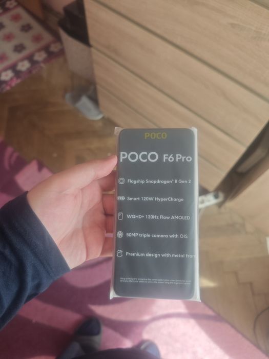 POCO F6 Pro 5G – 12GB RAM, 512GB, Snapdragon 8 Gen 2, Black