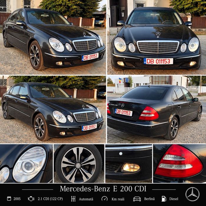 Mercedes-Benz E Vand Mercedes E class/ E200 cdi/122 cai/ Euro 4/km reali/carte Romania