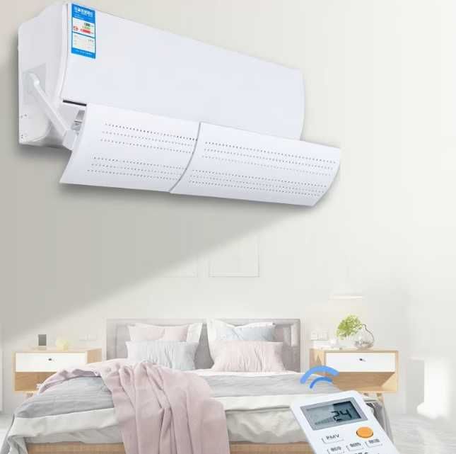 Protecție aer condiționat anti-curent – direcționează aerul rece/cald, reglabil, universal, deflector aer conditionat