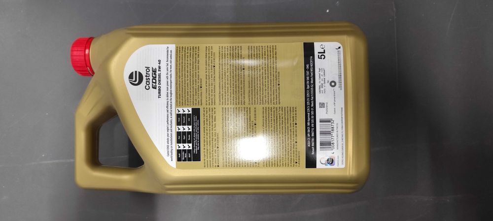 Ulei motor CASTROL EDGE Turbo Diesel 5W40, 5 litri, sintetic - STOC