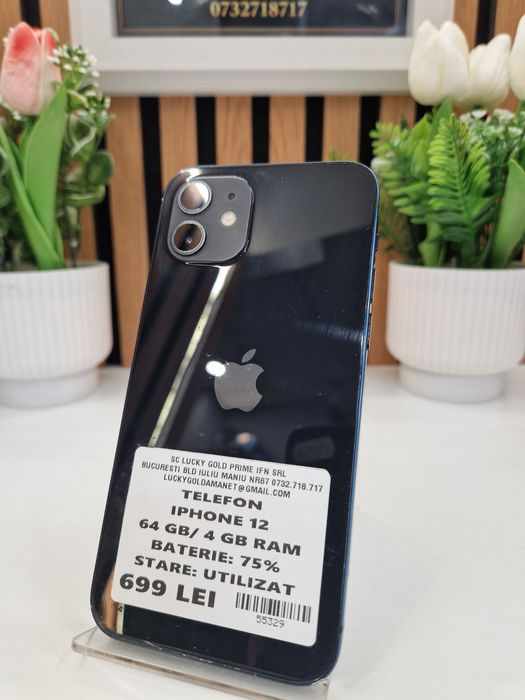 Iphone 12 64GB / 4GB RAM 75% Baterie Garantie! #55329